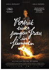 Kinoplakat Portrait einer jungen Frau in Flammen